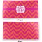Pink & Orange Chevron Vinyl Check Book Cover - Front and Back