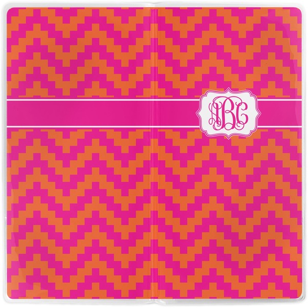 Pink & Orange Chevron Vinyl Document Wallet - Apvl