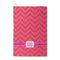 Pink & Orange Chevron Waffle Weave Golf Towel (Personalized)