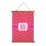 Pink & Orange Chevron Wall Hanging Tapestry (Personalized)
