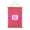 Pink & Orange Chevron Wall Hanging Tapestry (Personalized)