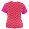 Pink & Orange Chevron Women's T-shirt Back