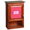Pink & Orange Chevron Wooden Cabinet Decal (Medium)
