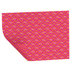 Pink & Orange Chevron Wrapping Paper Sheets - Double-Sided - 20" x 28" (Personalized)