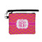 Pink & Orange Chevron Wristlet ID Case w/ Monogram