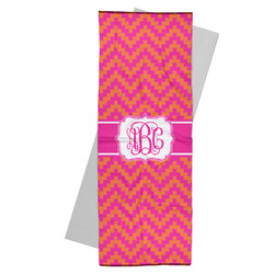Pink & Orange Chevron Yoga Mat Towel (Personalized)