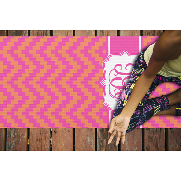 Pink & Orange Chevron Yoga Mats - LIFESTYLE