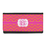 Pink & Orange Chevron Leatherette Ladies Wallet (Personalized)