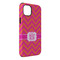 Pink & Orange Chevron iPhone 14 Pro Max Tough Case - Angle