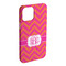 Pink & Orange Chevron iPhone 15 Pro Max Case - Angle