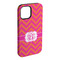 Pink & Orange Chevron iPhone 15 Pro Max Tough Case - Angle