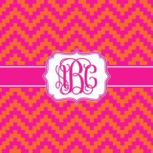 Pink & Orange Chevron