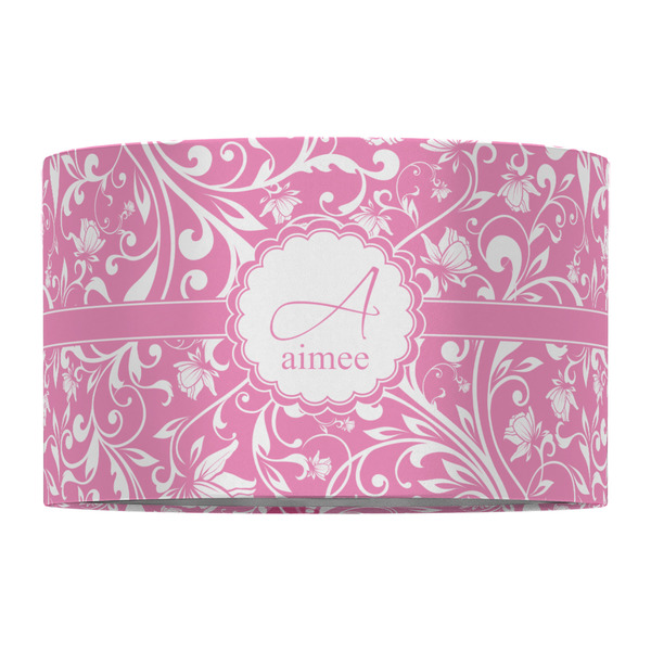 Floral Vine 12" Drum Lampshade - FRONT (Fabric)