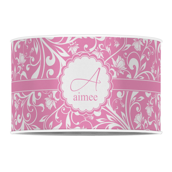 Floral Vine 12" Drum Lampshade - FRONT (Poly Film)