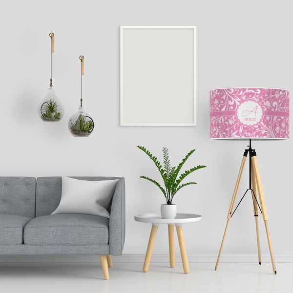 Floral Vine 12" Drum Lampshade - LIFESTYLE