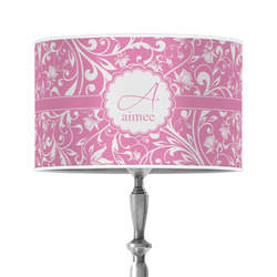 Floral Vine 12" Drum Lamp Shade - Poly-film (Personalized)