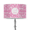 Floral Vine 12" Drum Lampshade - ON STAND (Poly Film)