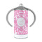 Floral Vine 12 oz Stainless Steel Sippy Cups - FRONT