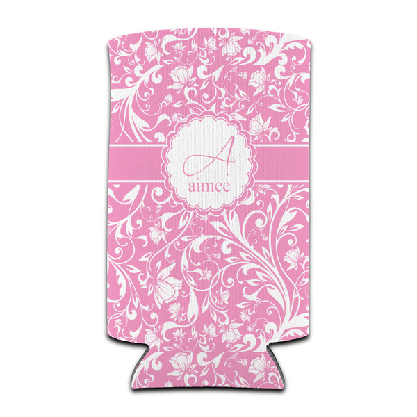 Custom Floral Vine Can Cooler (tall 12 oz) (Personalized)