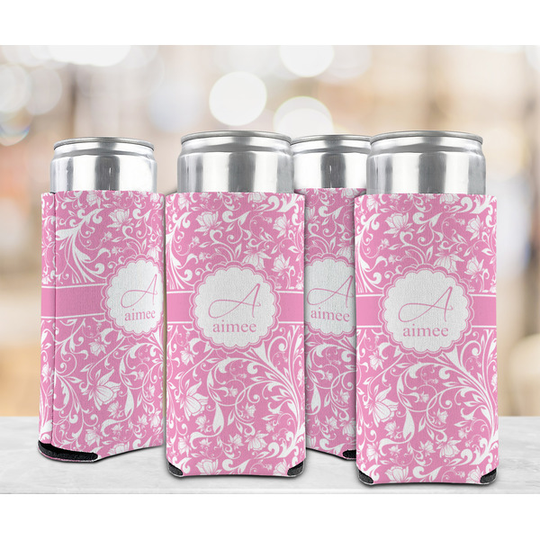 Floral Vine 12oz Tall Can Sleeve - Set of 4 - LIFESTYLE