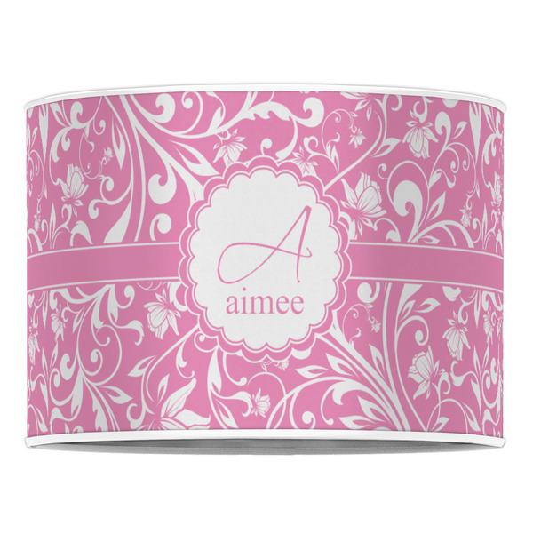 Floral Vine 16" Drum Lampshade - FRONT (Poly Film)