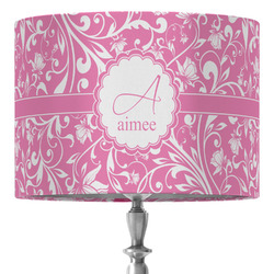Floral Vine 16" Drum Lamp Shade - Fabric (Personalized)