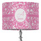 Floral Vine 16" Drum Lampshade - ON STAND (Fabric)