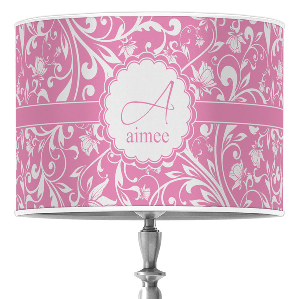 Custom Floral Vine 16" Drum Lamp Shade - Poly-film (Personalized)