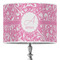 Floral Vine 16" Drum Lampshade - ON STAND (Poly Film)