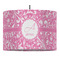 Floral Vine Drum Pendant Lamp (Personalized)