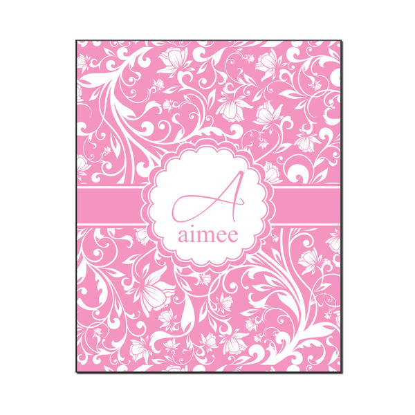 Custom Floral Vine Wood Print - 16x20 (Personalized)