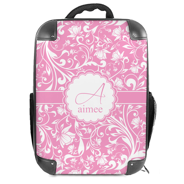 Custom Floral Vine Hard Shell Backpack (Personalized)