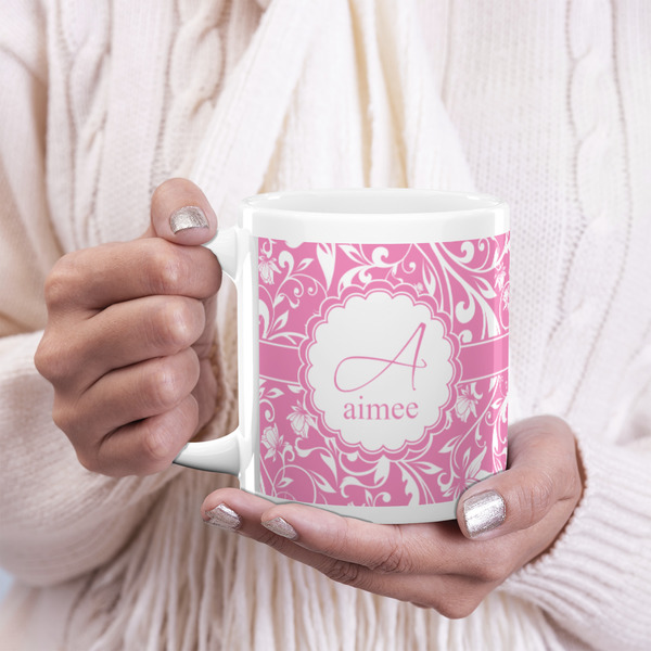 Floral Vine 20oz Coffee Mug - LIFESTYLE