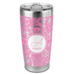 Floral Vine 20oz Stainless Steel Double Wall Tumbler - Full Print (Personalized)
