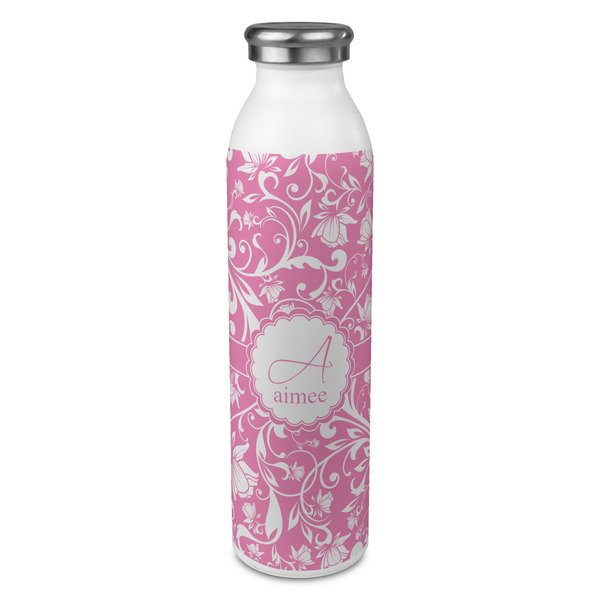 Custom Floral Vine 20oz Stainless Steel Water Bottle - Full Print (Personalized)