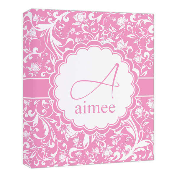 Custom Floral Vine Canvas Print - 20x24 (Personalized)