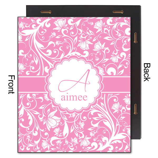 Floral Vine 20x24 Wood Print - Front & Back View