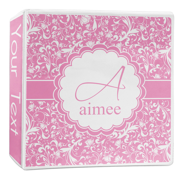 Custom Floral Vine 3-Ring Binder - 2 inch (Personalized)