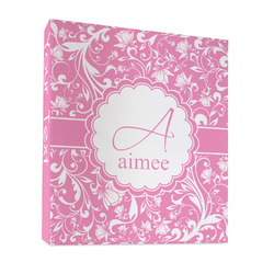 Floral Vine 3 Ring Binder - Full Wrap - 1" (Personalized)