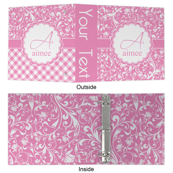 Floral Vine 3 Ring Binders - Full Wrap - 2" - APPROVAL