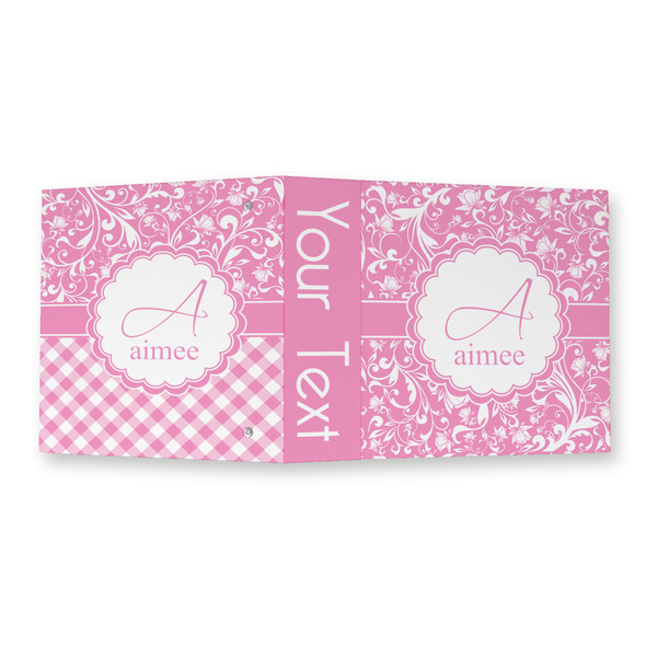 Floral Vine 3 Ring Binders - Full Wrap - 2" - OPEN OUTSIDE