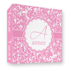 Floral Vine 3 Ring Binder - Full Wrap - 3" (Personalized)