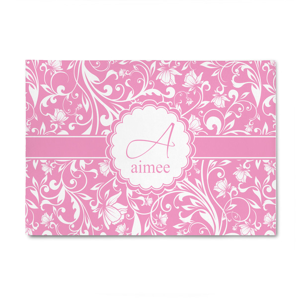 Custom Floral Vine 4' x 6' Indoor Area Rug (Personalized)