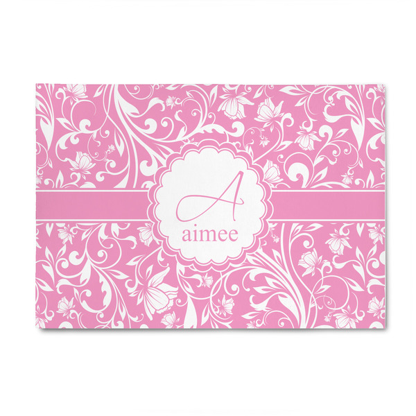 Custom Floral Vine 4' x 6' Patio Rug (Personalized)