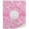 Floral Vine Sherpa Throw Blanket (Personalized)