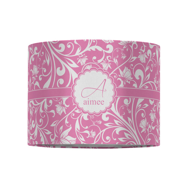 Floral Vine 8" Drum Lampshade - FRONT (Fabric)