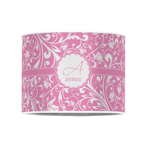 Floral Vine 8" Drum Lampshade - FRONT (Poly Film)