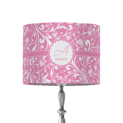 Floral Vine 8" Drum Lamp Shade - Fabric (Personalized)