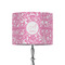 Floral Vine 8" Drum Lampshade - ON STAND (Fabric)