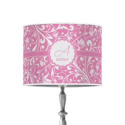 Floral Vine 8" Drum Lamp Shade - Poly-film (Personalized)